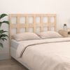 Cabecero De Cama Madera Maciza De Pino 205,5x4x100 Cm Marrón