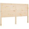 Cabecero De Cama Madera Maciza De Pino 186x4x100 Cm Marrón