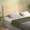 Cabecero De Cama Madera Maciza De Pino 186x4x100 Cm Marrón