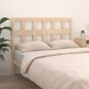 Cabecero De Cama Madera Maciza De Pino 125,5x4x100 Cm Marrón