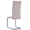 Sillas Voladizas De Comedor 4 Uds Cuero Sintético Capuchino Beige