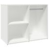 Mueble Vestidor Madera Contrachapada Blanco 80x40x65 Cm