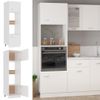 Armario De Microondas Madera Contrachapada Blanco 60x57x207 Cm