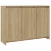 Aparador De Madera Contrachapada Roble Sonoma 102x33x75 Cm Beige