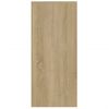 Aparador De Madera Contrachapada Roble Sonoma 102x33x75 Cm Beige