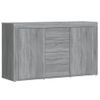 Aparador De Madera Contrachapada Gris Sonoma 120x36x69 Cm