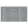 Aparador De Madera Contrachapada Gris Sonoma 120x36x69 Cm