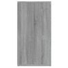 Aparador De Madera Contrachapada Gris Sonoma 120x36x69 Cm