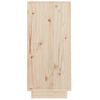 Mesa Consola De Madera Maciza De Pino 60x34x75 Cm Marrón