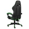 Silla Gaming De Cuero Sintético Negro Y Verde