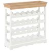 Armario Botellero Mdf Blanco 70x22,5x70,5 Cm