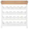 Armario Botellero Mdf Blanco 70x22,5x70,5 Cm