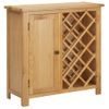 Botellero Para 11 Botellas De Vino 80x32x80 Cm Madera De Roble Marrón