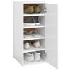 Mueble Zapatero De Aglomerado Blanco 32x35x70 Cm