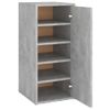 Mueble Zapatero Madera De Ingeniería Gris Hormigón 32x35x70 Cm