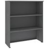 Aparador Superior Hamar Pino Macizo Gris Oscuro 85x35x100 Cm