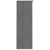 Aparador Superior Hamar Pino Macizo Gris Oscuro 85x35x100 Cm