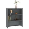 Aparador Superior Hamar Pino Macizo Gris Oscuro 85x35x100 Cm