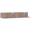 Armarios Pared 2 Uds Contrachapada Gris Sonoma 100x36,5x35 Cm