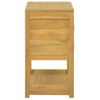 Armario De Baño Madera Maciza De Teca 60x40x75 Cm Marrón