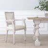 Silla De Comedor De Lino Beige