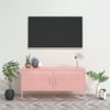 Mueble Para Tv De Acero Rosa 105x35x50 Cm