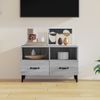 Mueble Para Tv Madera Contrachapada Gris Sonoma 80x30x30 Cm