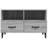 Mueble Para Tv Madera Contrachapada Gris Sonoma 80x30x30 Cm