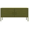 Mueble Para Tv De Acero Verde Oliva 105x35x50 Cm