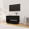 Mueble Para Tv Madera Contrachapada Negro 70x41x44 Cm