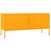 Mueble Para Tv De Acero Amarillo Mostaza 105x35x50 Cm