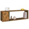 Mueble Para Tv Madera Contrachapada Roble Ahumado 100x24x32 Cm