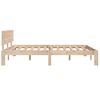 Estructura De Cama De Madera Maciza De Pino 140x190 Cm