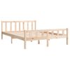 Estructura De Cama De Madera Maciza 140x200 Cm