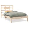 Estructura De Cama Madera Maciza Individual 90x190 Cm