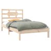 Estructura De Cama Madera Maciza Individual 90x190 Cm