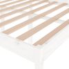 Cama Para Personas Mayores Madera Maciza Pino Blanca 140x190 Cm