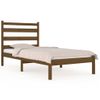 Estructura De Cama Madera Maciza De Pino Marrón Miel 100x200 Cm