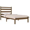 Estructura De Cama Madera Maciza De Pino Marrón Miel 100x200 Cm