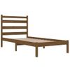 Estructura De Cama Madera Maciza De Pino Marrón Miel 100x200 Cm