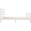 Estructura De Cama Madera Maciza De Pino Blanco 90x200 Cm