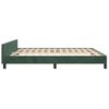 Estructura Cama Con Cabecero Terciopelo Verde Oscuro 180x200 Cm