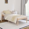 Cama Para Personas Mayores Madera Maciza De Pino 90x190 Cm Marrón