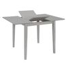 Mesa De Comedor Extensible Gris (80-120)x80x74 Cm Mdf