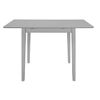 Mesa De Comedor Extensible Gris (80-120)x80x74 Cm Mdf