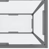 Mesa Consola Transparente Vidrio Templado 140x35x75,5 Cm