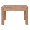 Mesa De Centro Madera Teca Maciza Acabado Natural 60x60x40 Cm Marrón