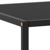 Mesa De Centro Negra Con Vidrio Negro 100x50x35 Cm