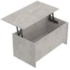 Mesa De Centro Contrachapada Gris Hormigón 102x55,5x52,5 Cm