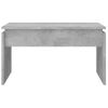 Mesa De Centro Madera Contrachapada Gris Hormigón 68x50x38 Cm